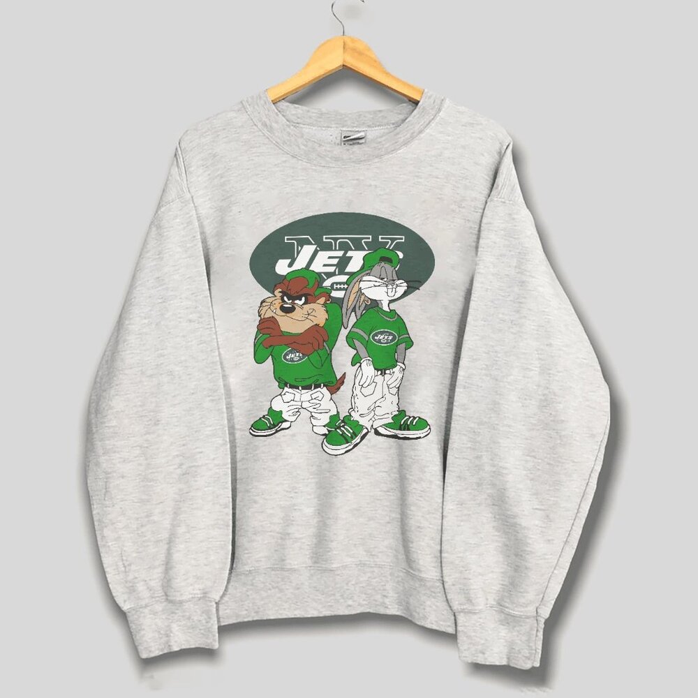 Looney Tunes Bugs And Taz New York Jets Sweatshirt, NFL Football Men Women Shirt
